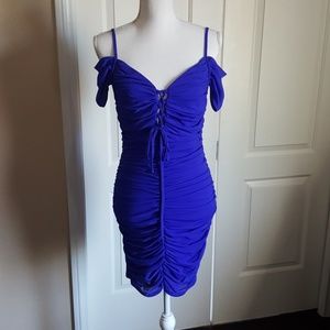 Royal blue sexy dress